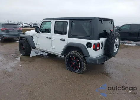 2021 Jeep Wrangler Unlimited Sport S 4X4 из США, поврежденный, VIN 1C4HJXDN3MW525460